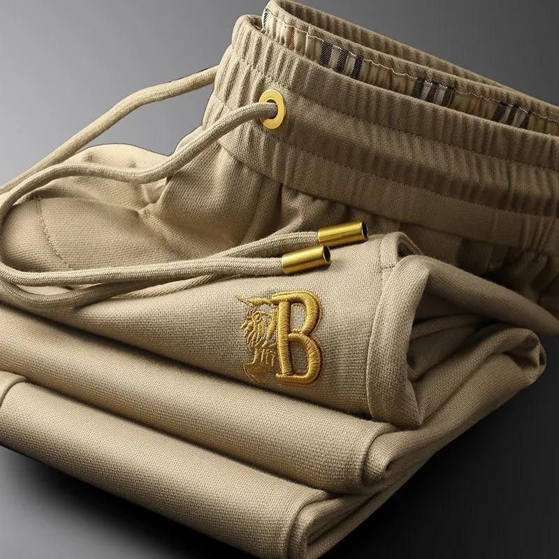 B logo Cotton Blend Trousers