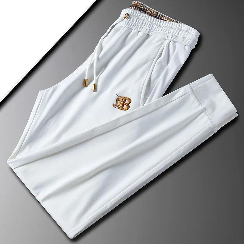 B logo Cotton Blend Trousers